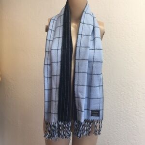 Outbrook Knit tassled edge Soft Blue Scarf made in 🇩🇪 germany